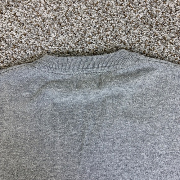 LL Bean Mens XL Gray Cotton Cashmere V-Neck Sweater 274603 - Picture 9 of 12